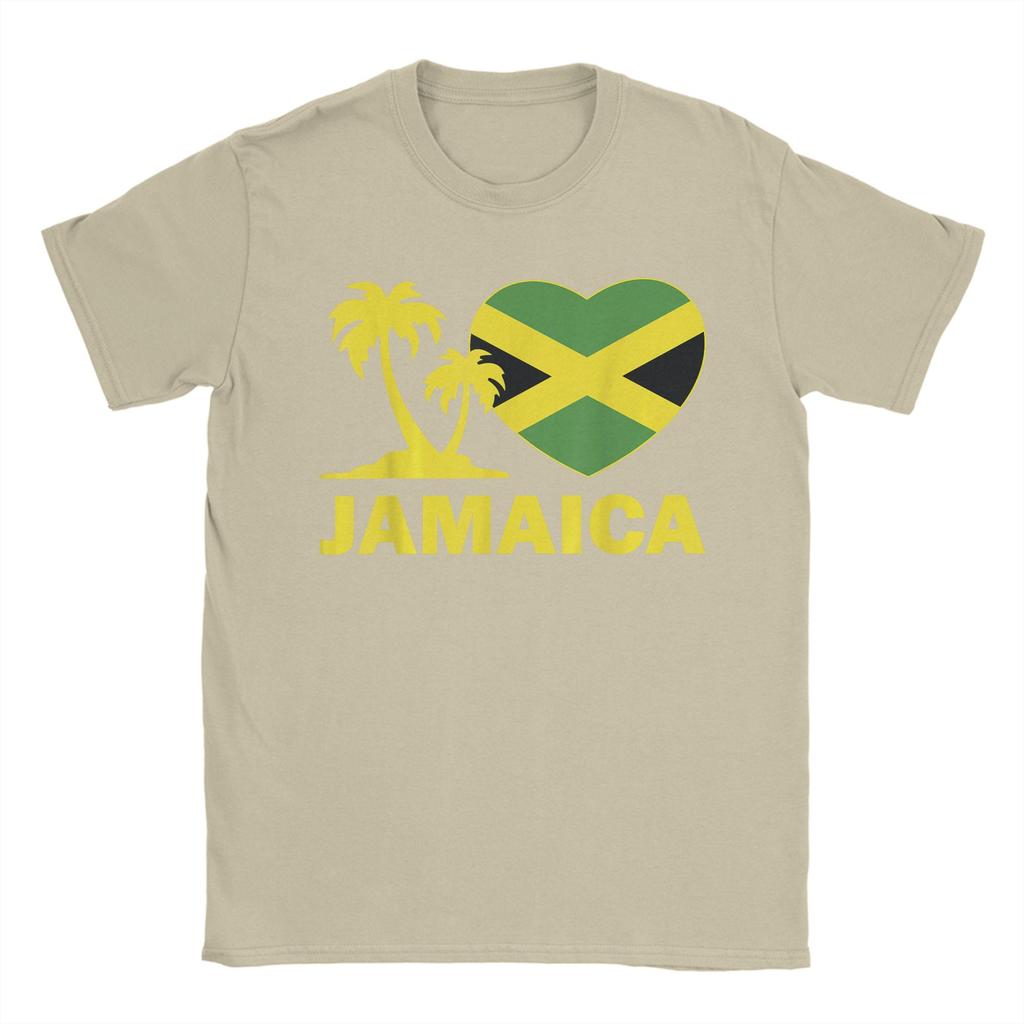 Oversized TShirt JamaicaShirt I Love Jamaican Flag Heart Women Unisex Kid Girls TShirt100 Cotton TShirts for Unisexs Summer Tops