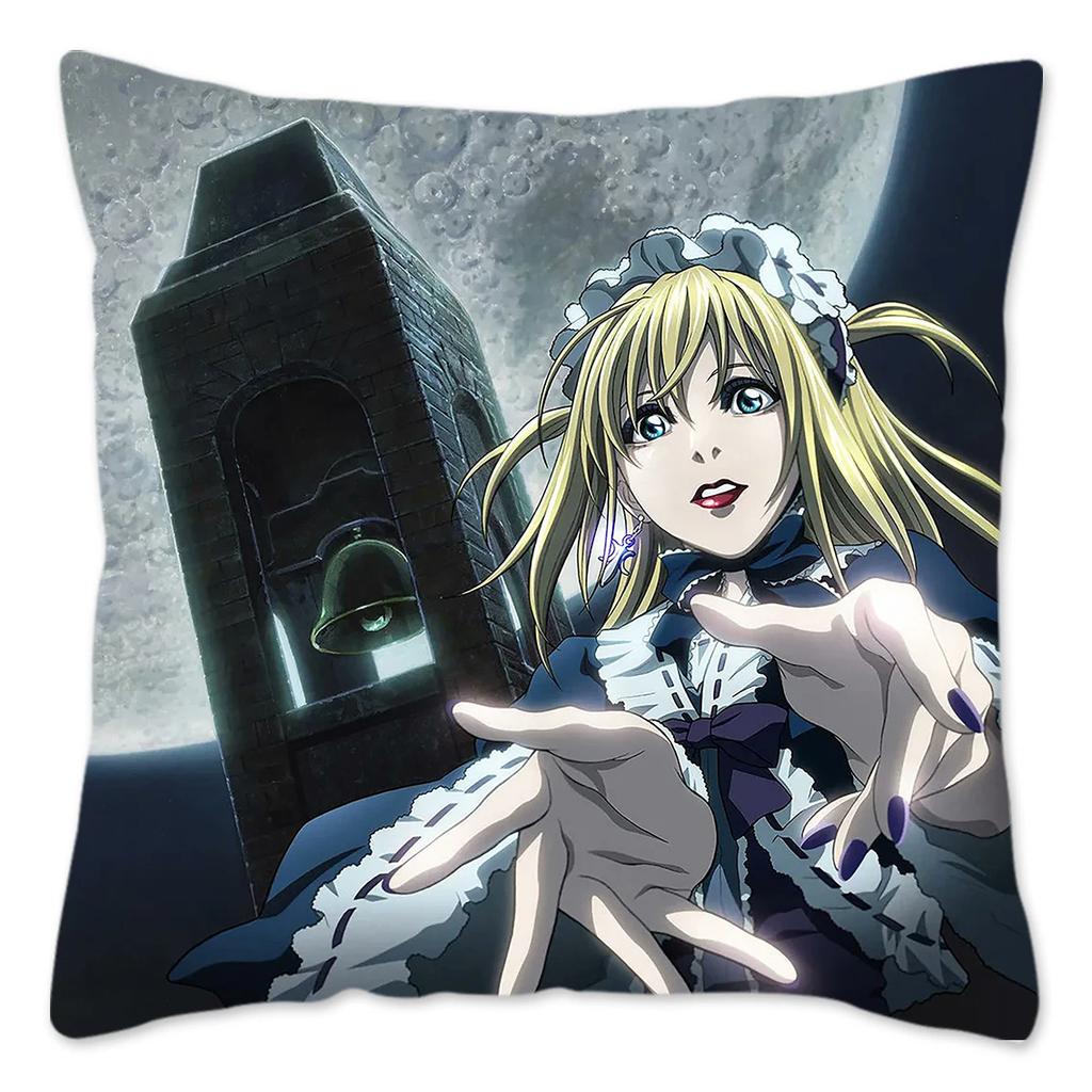 Anime DEATH NOTE Kissenbezug Heimdekoration Polyester Kissenbezug für Sofa Dekokissenbezug Resuable Funda Cojines 45x45