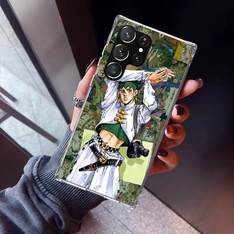 JoJo Adventure Rohan Kishibe Phone Case For Samsung Galaxy S26 S25 Edge S24 S23 Ultra S22 Plus S21 S20 FE Soft TPU Back Cover Fu