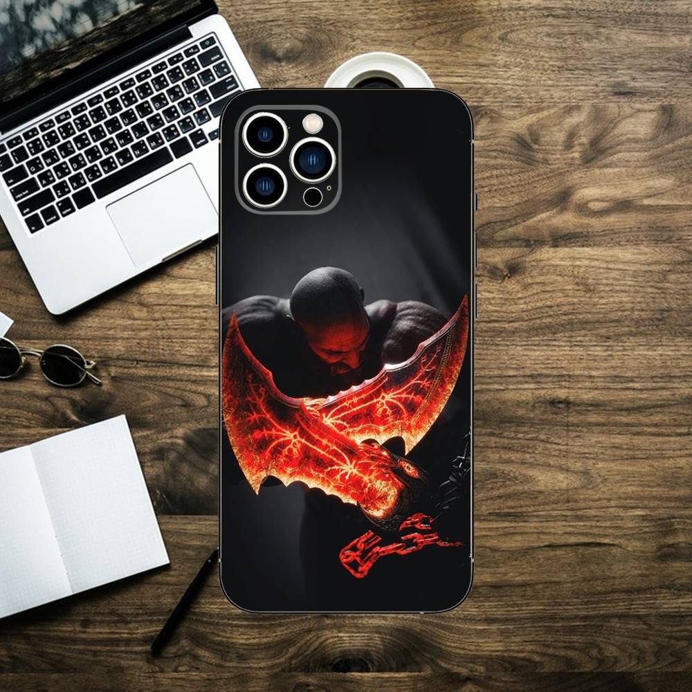 God Of W-War Phone Case For iPhone 16,15,14,13,12,11,XS,XR,X,8,7,Pro,Max,Plus,mini Silicone Black Cover