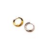 Cold Wind Simple French Earrings Women'S Niche Gold Exquisite Earrings Personalized Round Rings Ear Buckles Versatile Earrings