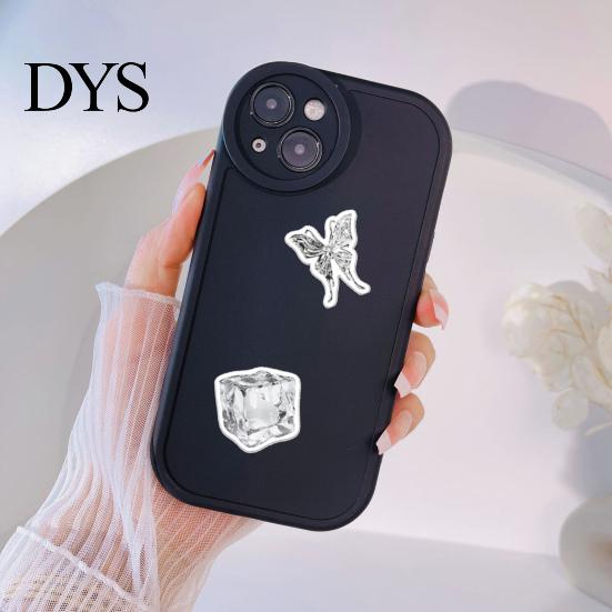 DIY Vinyl Art 66Pcs Graffiti Stickers Various Aesthetic Simple Style Silver Color Cute Decals Scrapbook Waterproof Suitcase Laptop Water Bottle Guitar