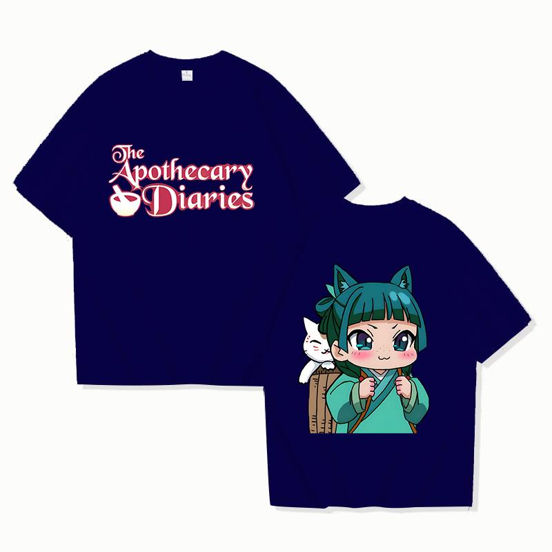 New Anime The Apothecary Diaries Printing T Shirts Women Fashion Short Sleeve T Shirt Unisex Cool Summer Casual Loose T-shirt