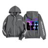 Kids Fashion Women's Lightweight Long Sleeve Zipper Hoodie Printed Hoodie With Pockets
