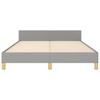 vidaXL Bettgestell ohne Matratze Hellgrau 140x200 cm Stoff