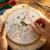 Christmas Gift Ideas Embroidery Kit, DIY Holiday Ornament Craft Xmas Tree Box Pattern, Supplies Festive Needlework Sewing Kit for Adults Teens,