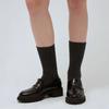 Cashmere Blend Ribbed Socks - Charcoal