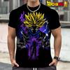 2026 Summer Dragon Ball Retro Fitness T-shirt Men's Oversized 3D Printed Short-sleeved Family