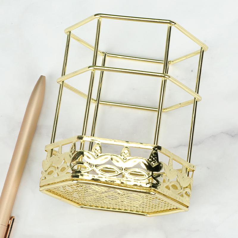 Office pen storage, simple mesh creative fashion makeup brush storage tube, pen case, pen holder