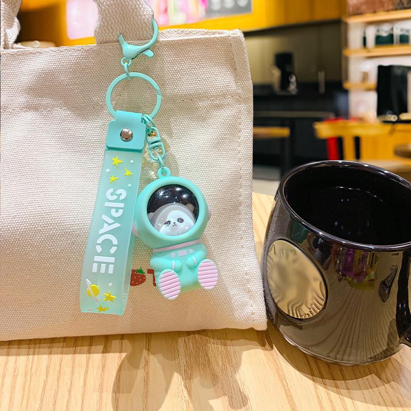 Exquisite Resin Cartoon Starry Sky Sunset Keychain For Couples Perfect Gift