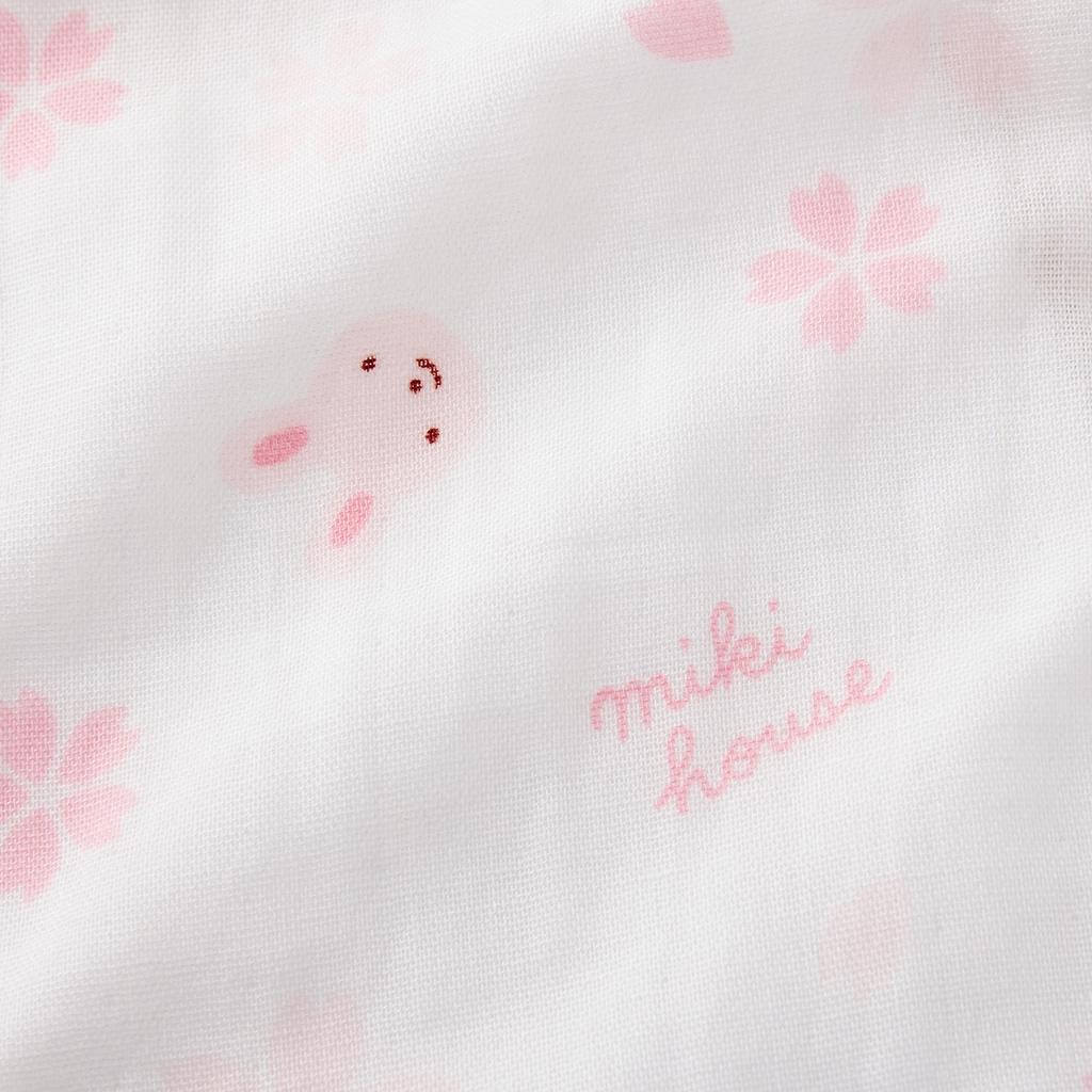 MIKI HOUSE Jinbei Short Made In for Boys and Baby Size S Romper, Sleeve, Japan, Gauze, Girls, Newborn, Baby, Kids, Clothes, (60-70cm), Pink,