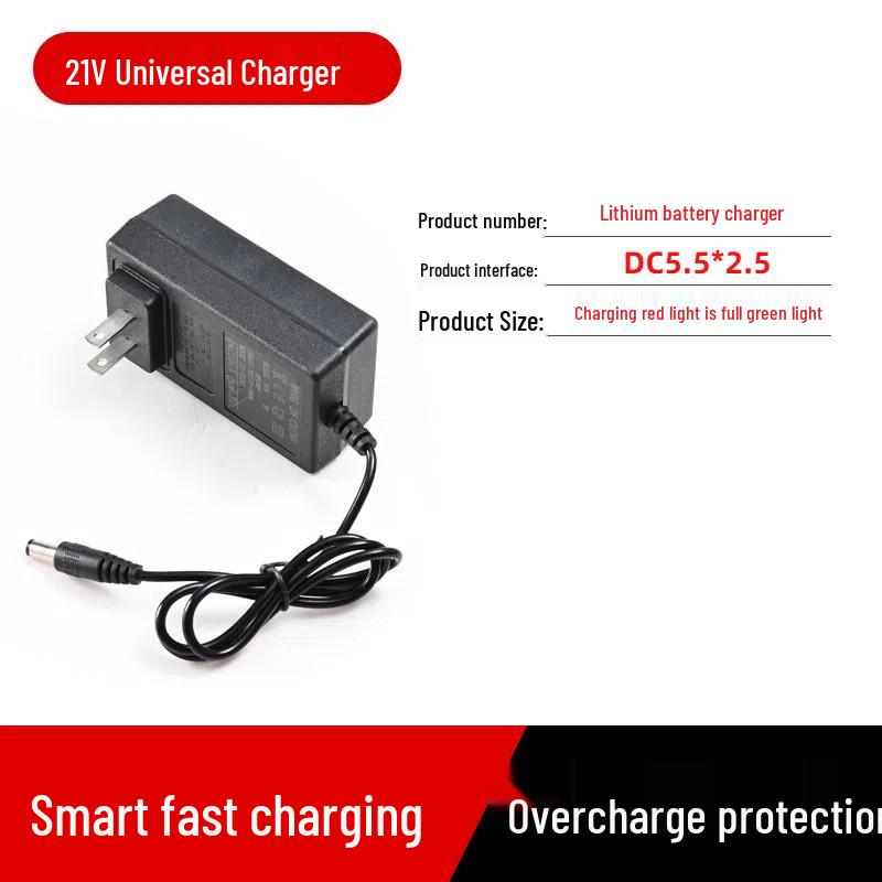 Universal Lithium Battery Charger for 12V-68V Devices: Compatible with Hand Drills, Car Washers, Water Guns