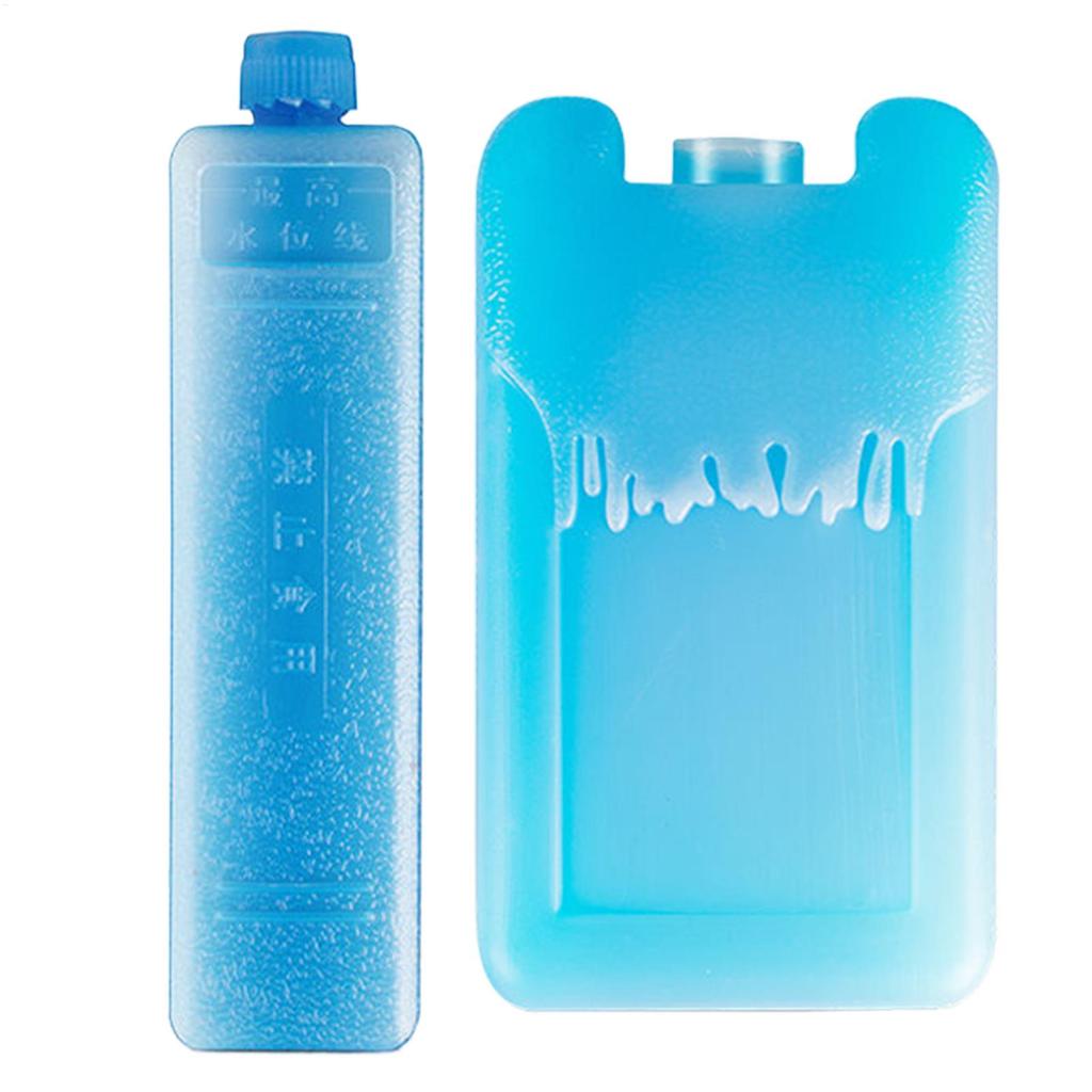 2 Stück Eisblöcke Wiederverwendbare Kälte-Eisbeutel Lang anhaltender Kälteblock Tragbarer Eisbeutel Kühltasche Kühler Lebensmittel frisch halten Kühlbox