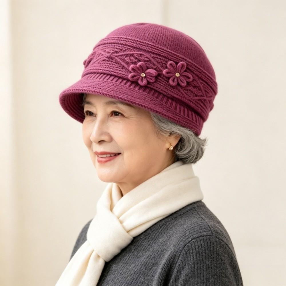 Thickened Winter Bucket Hat Windproof Knitted Beanie Gift Ready Fisherman Hat  Walking