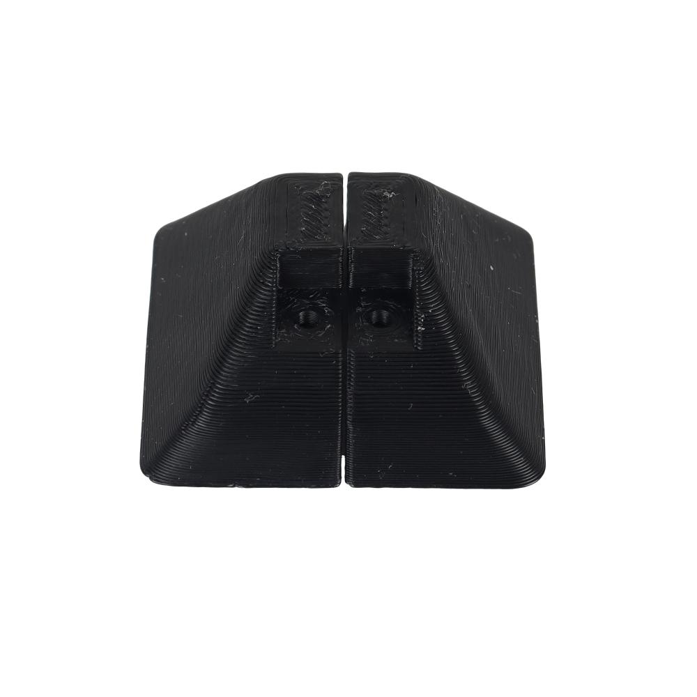 4pcs Caravan Awning Rail/Side Skirt End Cap Set Black Plastic RV Sunshade Guide Rail End Cover Motorhome Accessories Cover Cap