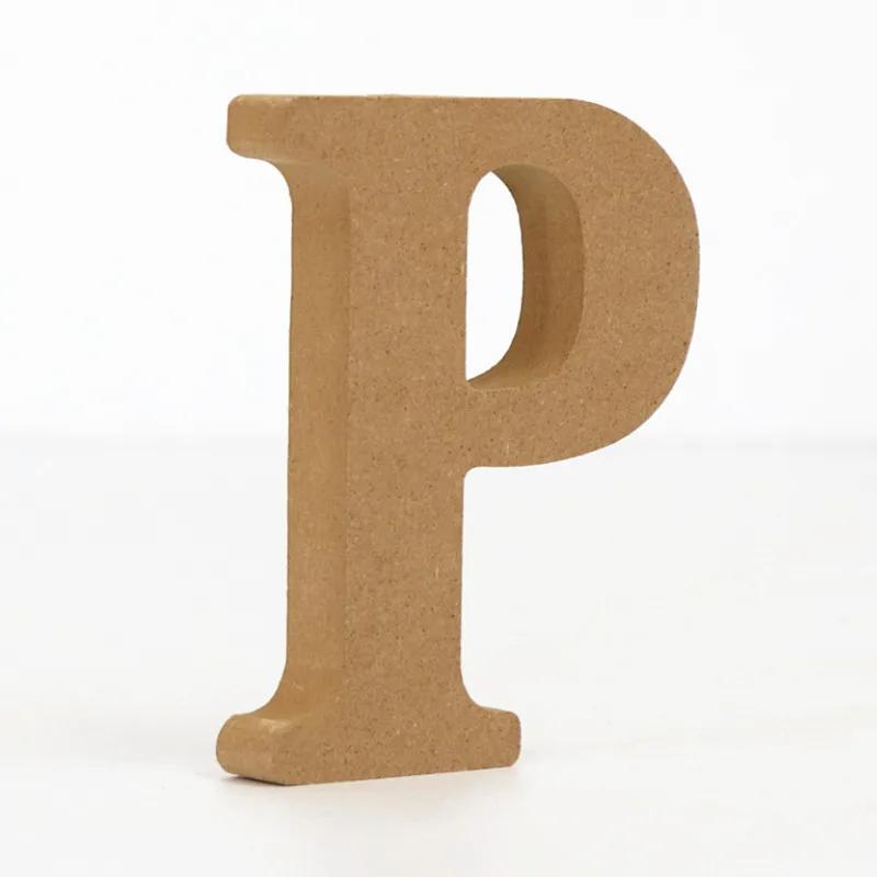 26-Letter Wooden Alphabet DIY 10cm Handicrafts Three-Dimensional Decorative Letters Sign Decorations Craft Supplies