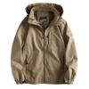 Men's Three-Proof Hooded Windbreaker: Spring/Autumn, Casual Loose Fit, Outdoor Ski Jacket
