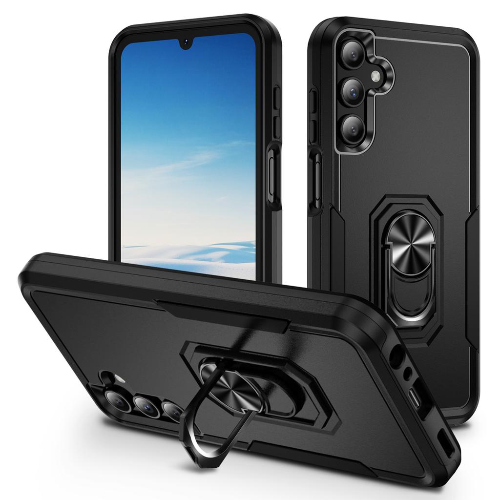 For Samsung Galaxy A15 5G/A15 4G Case Military Grade Ring Kickstand PC+TPU Phone Cover