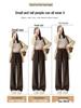 Spring High-Waisted Knitted Wide-Leg Pants for Women
