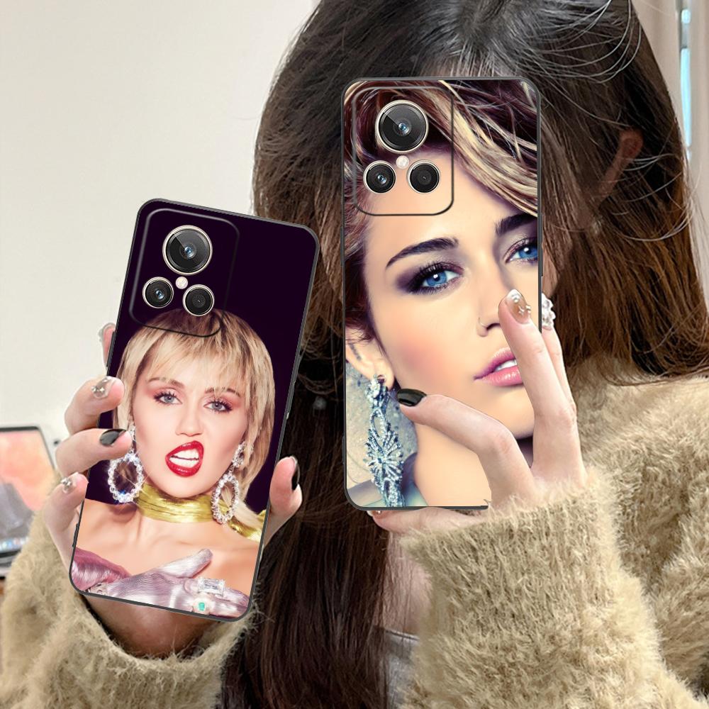 Miley Cyrus Handyhülle für Realme GT 8 Neo Pro C75 73 71 C67 65 C55 53 C35 31 C20 15 Bunte Druckabdeckung Hübsche Abdeckung