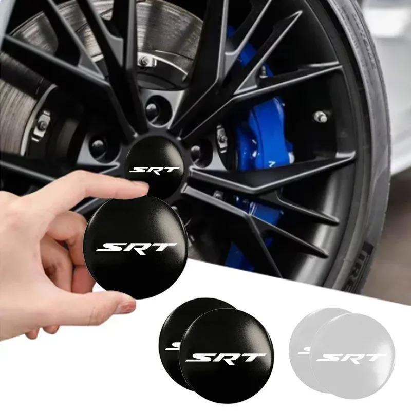 4pcs 56mm With Logo Car Wheel Center Hub Caps Emblem Sticker Decals for Dodge SRT Car Accessories Strong Adhesion Not Easy To Fall