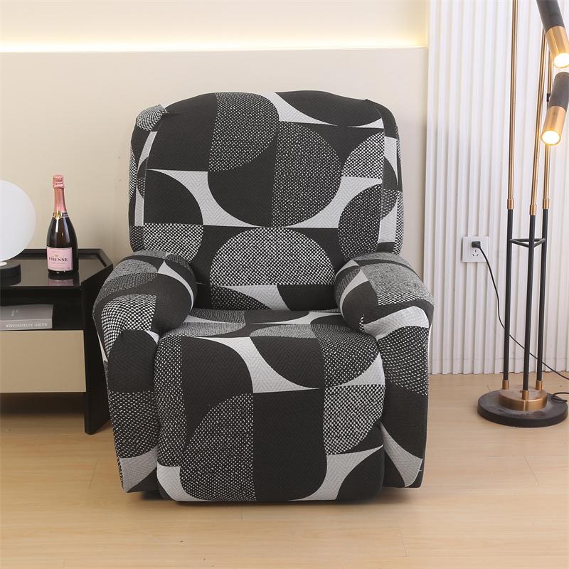 4 Pieces/Set Recliner Sofa Cover Stretch Solid Color Lazy Armchair Slipcovers Couch Covers For Living Room Decor