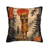 Federa Cuscino Tung Tung Sahur Cartoon Friends Copricuscino Comodo per Sedia Salotto Federe Cuscino Retro Trendy