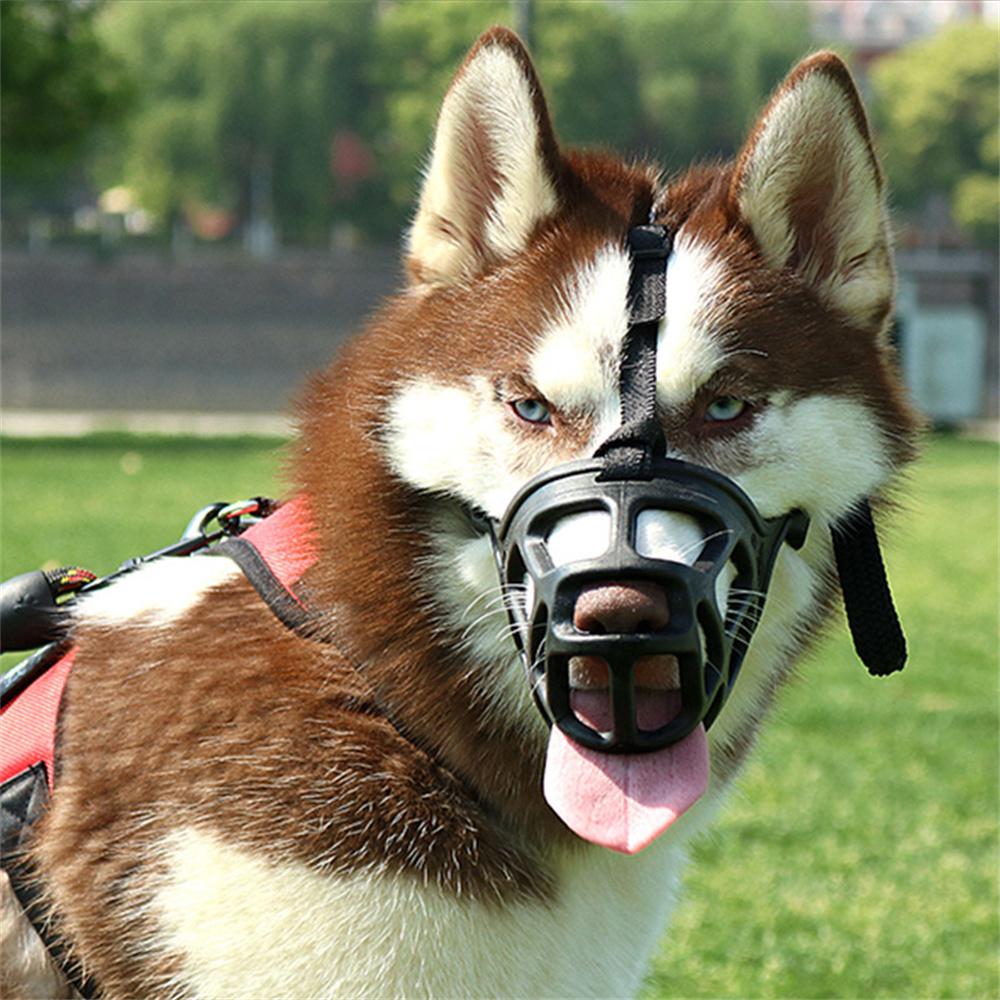 Safe and Non-toxic Pet Muzzle for Medium Large Dogs Reflective Big Dog Basket Mask Anti Barking Alaskan Hound mascotas Supplies