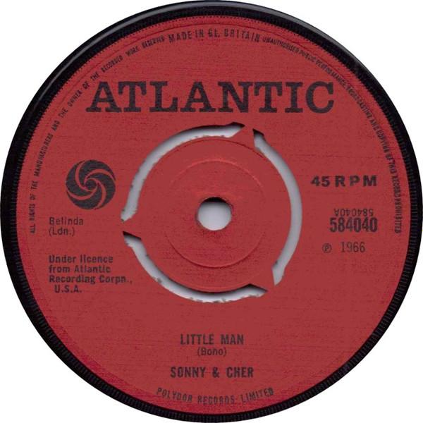 

7inch Record SONNY & CHER - Little Man 584040 Atlantic 1966 UK Rock Used