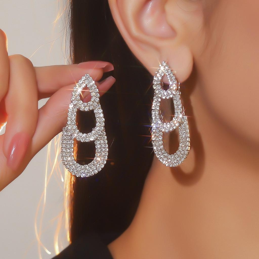 Fashion Versatile Super Flash Long Fringed Earrings
