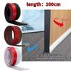 Self Tpe Adhesive Door Seal Strip Insulation Dustproofing Hollow Three Layer