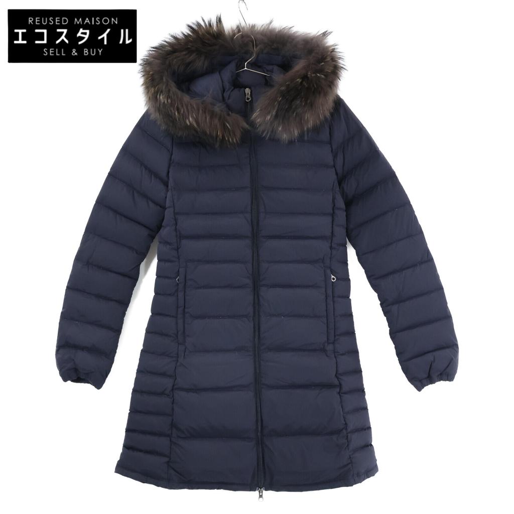 DUVETICA OCIROETRE Hooded down jacket coat 42 NavyUsed