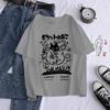 New Men Women Cartoon T-Shirts Harajuku Kawaii Cat Printed Short Sleeve Tees Couple Streetwear Clothes Y2K Tops Graphic T Shirts