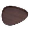 Wood Serving Tray Sturdy Bamboo Simple Elegant Triangular Multifunction Wooden Tea Tray for Cafe Office Dining Table