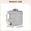 Water Container with Faucet Barrel Portable Side Handle Tank Bucket for Camping Barbecue