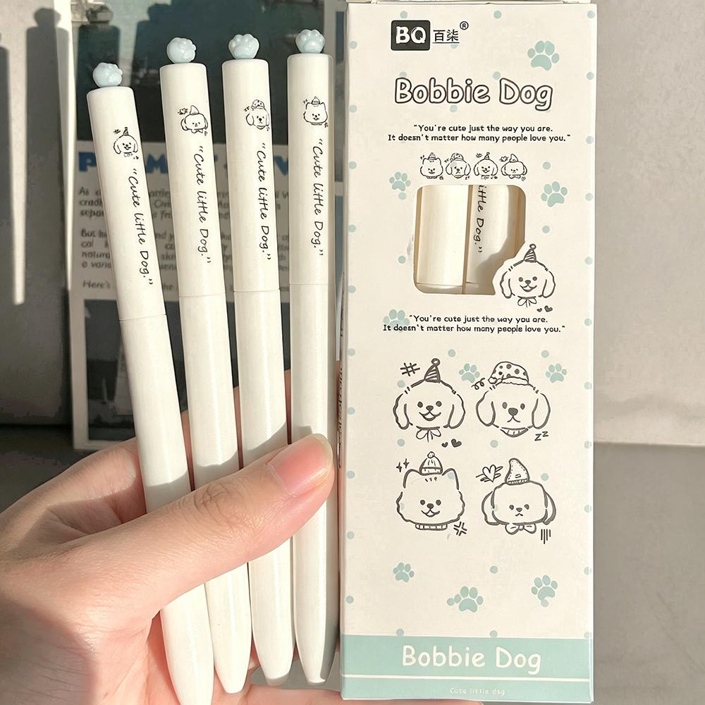 

Kit 4pcs Dog and Cat Twist Gel Pen Set (as the picture,black)