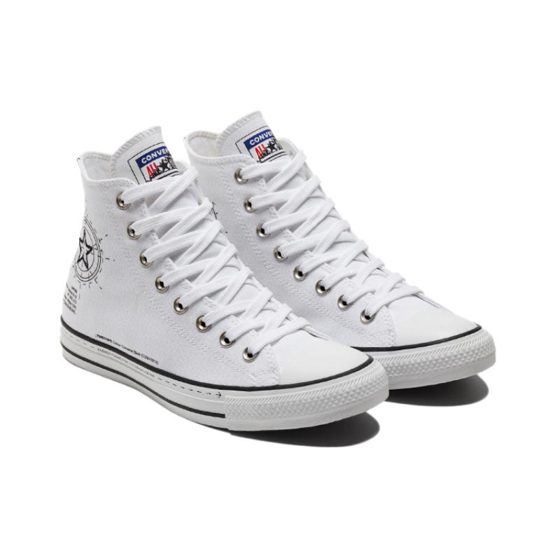 Converse All Star Comfortable Daily High-Top Canvas Shoes Unisex Black and White