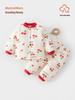Winter Two-Piece Thick Cotton Baby Clothes Set for Infants and Toddlers - Unisex Pajamas for Boys and Girls