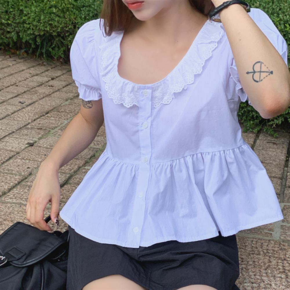 New Arrivals Open Run Women Check Pocket Long Sleeve Shirt Loose Fit Cotton