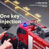 Remote Control Fire Truck Charging Sound And Light Water Spraying Lifting Cloud Ladder Rescue Project Car Children And Boy Gift