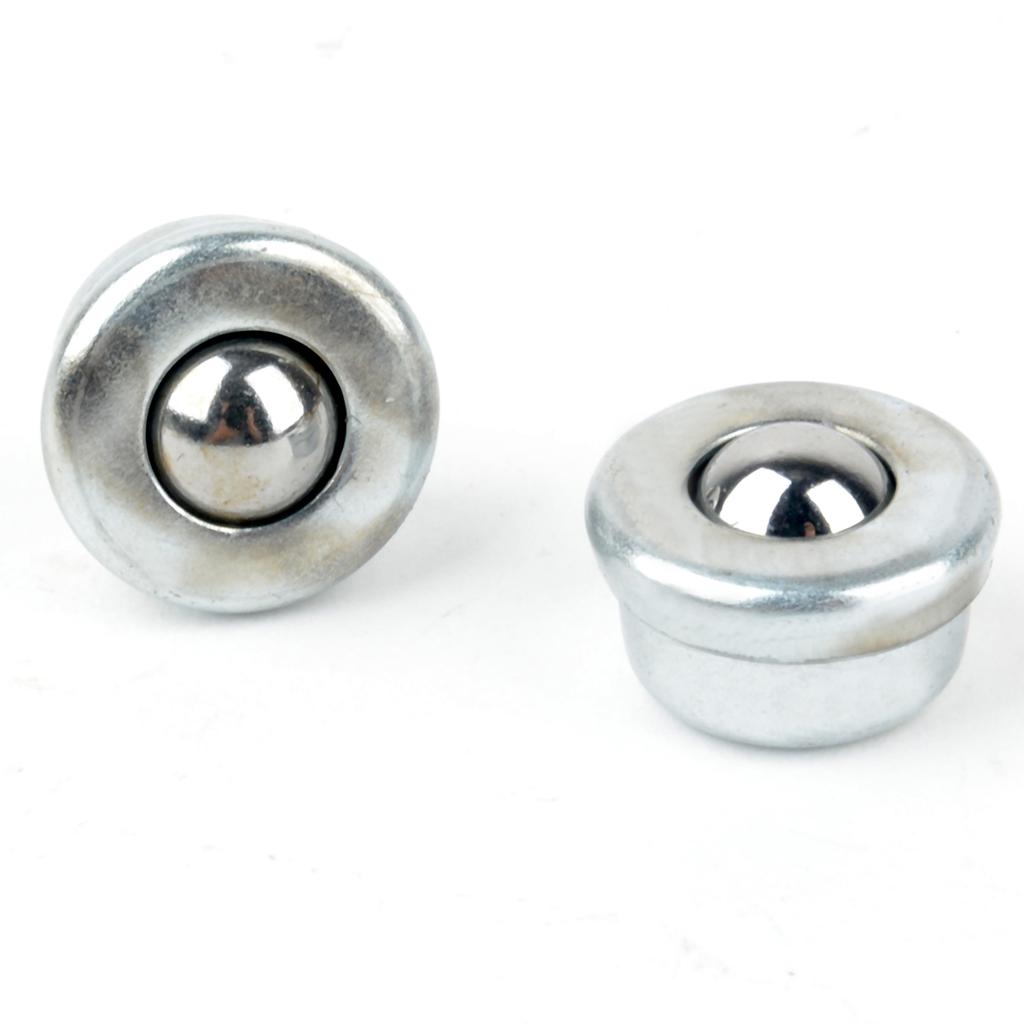 10Pcs CY-8H 8mm Sliver Ball Metal Transfer Bearing Unit Conveyor Roller Wheel US
