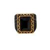 Vintage Obsidian Men's Fashion Hand Jewelry Punk Hip Hop Ring