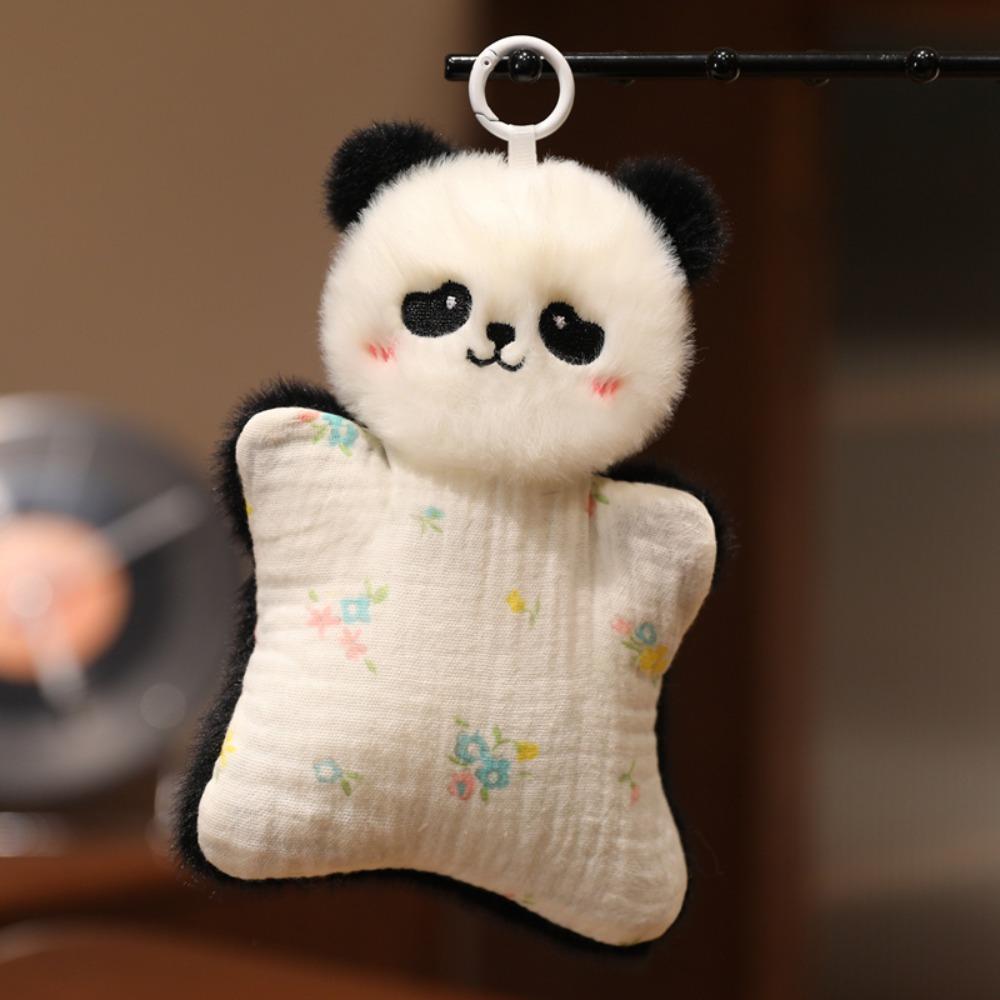 Fluffy Capybara Finger Puppet Simulation Plush Rabbit Doll Pendant  Hanging Ornaments Panda