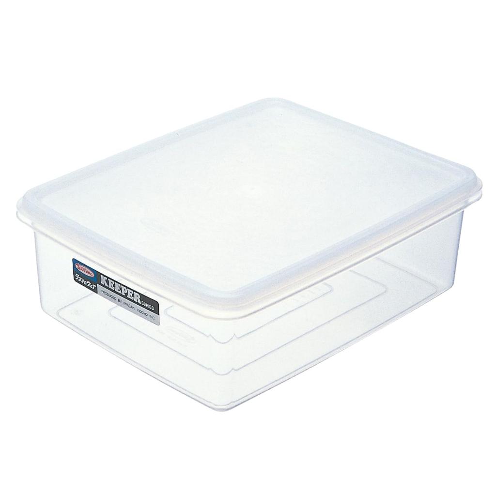 Iwasaki Kogyo Lustroware Jumbo Keeper Tupperware Storage Made in M Airtight Freezer N Container, Japan, 5.7L, Container, Safe, Transparent, Plastic,