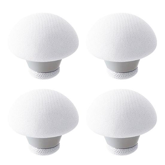 

4Pcs/Set Bed Sheet Clips Mushroom Shape Easy to Use Fabric Non-Slip Quilt Holder Bedroom Accessories білий