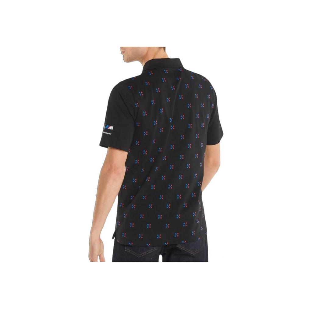 Puma BMW Collaboration Comfortable Cotton Breathable Short Sleeve Polo Shirt Men Polo Shirts Black 533376-01