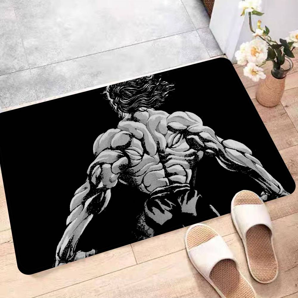 

Anime Baki The Grappler Kitchen Mat Kids Room Bedroom Decoration Balcony Anti-Slip Doormat Living Room Alfombra 40x60 cm