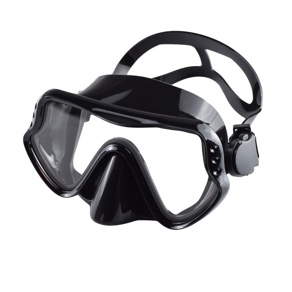 Large Frame Diving Goggles Silicone Snorkeling Mask