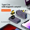 USB C Magnetadapter 90 Grad Magnetischer USB C auf USB Buchse Adapter 10Gbps für Telefon 15/15 /15 Max Tablet