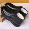 Men Genuine Leather Warm Shoes Soft Sole Non Slip Casual Footwear Sizes 39-44